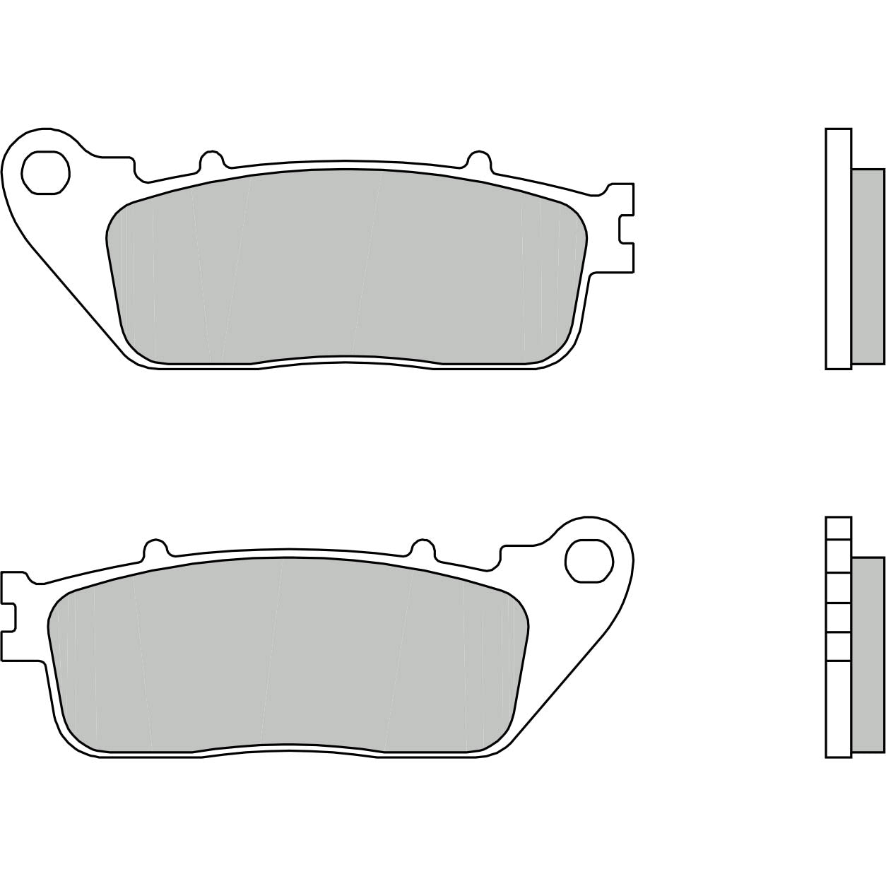Brembo Jarrupalat Taakse Sintered Road
