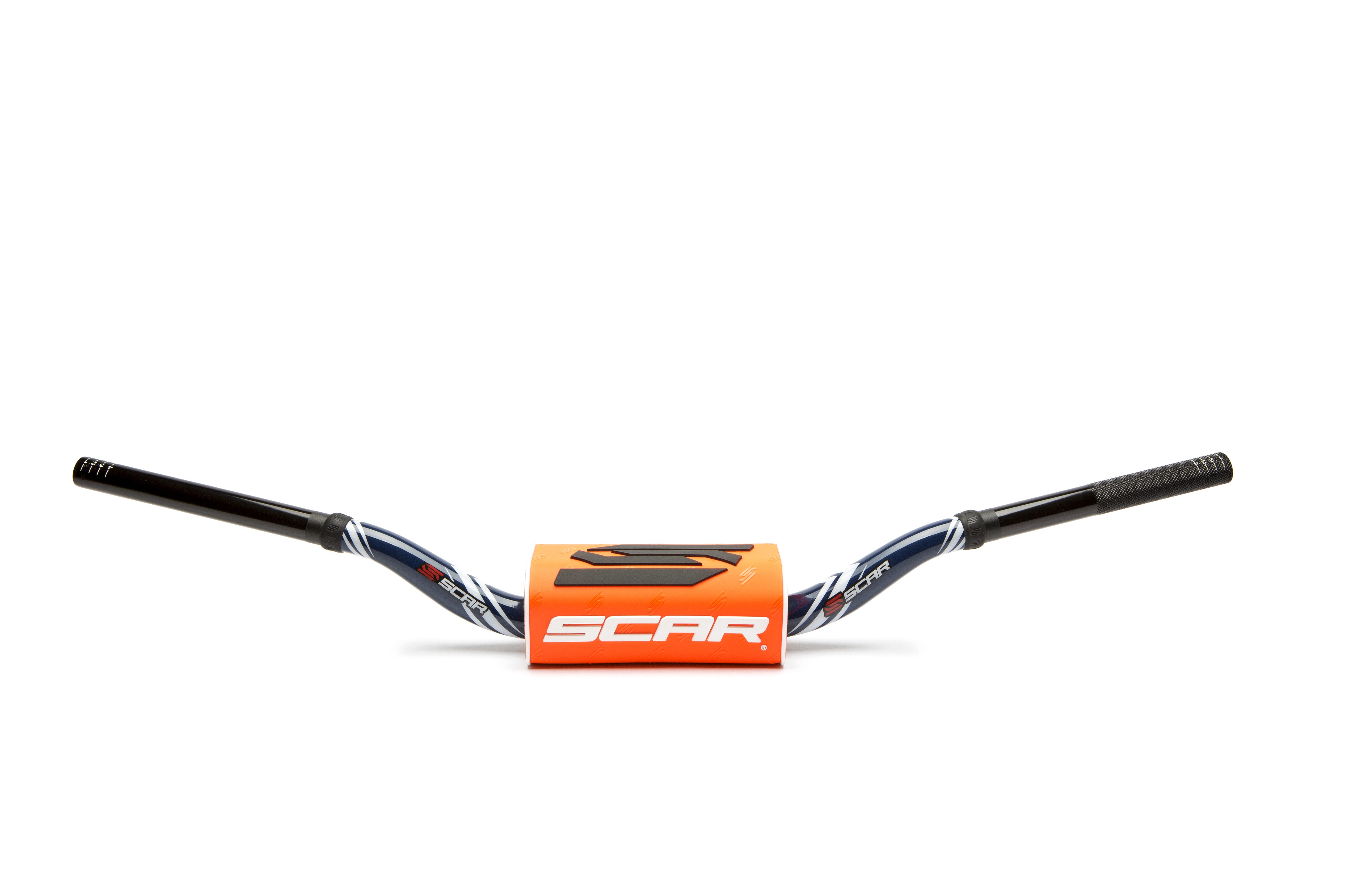 Scar Handlebar O² COLOR Ø28,6 (1 1/8) - 65/85 Low Mini - DARK BLUE Bar - ORANGE