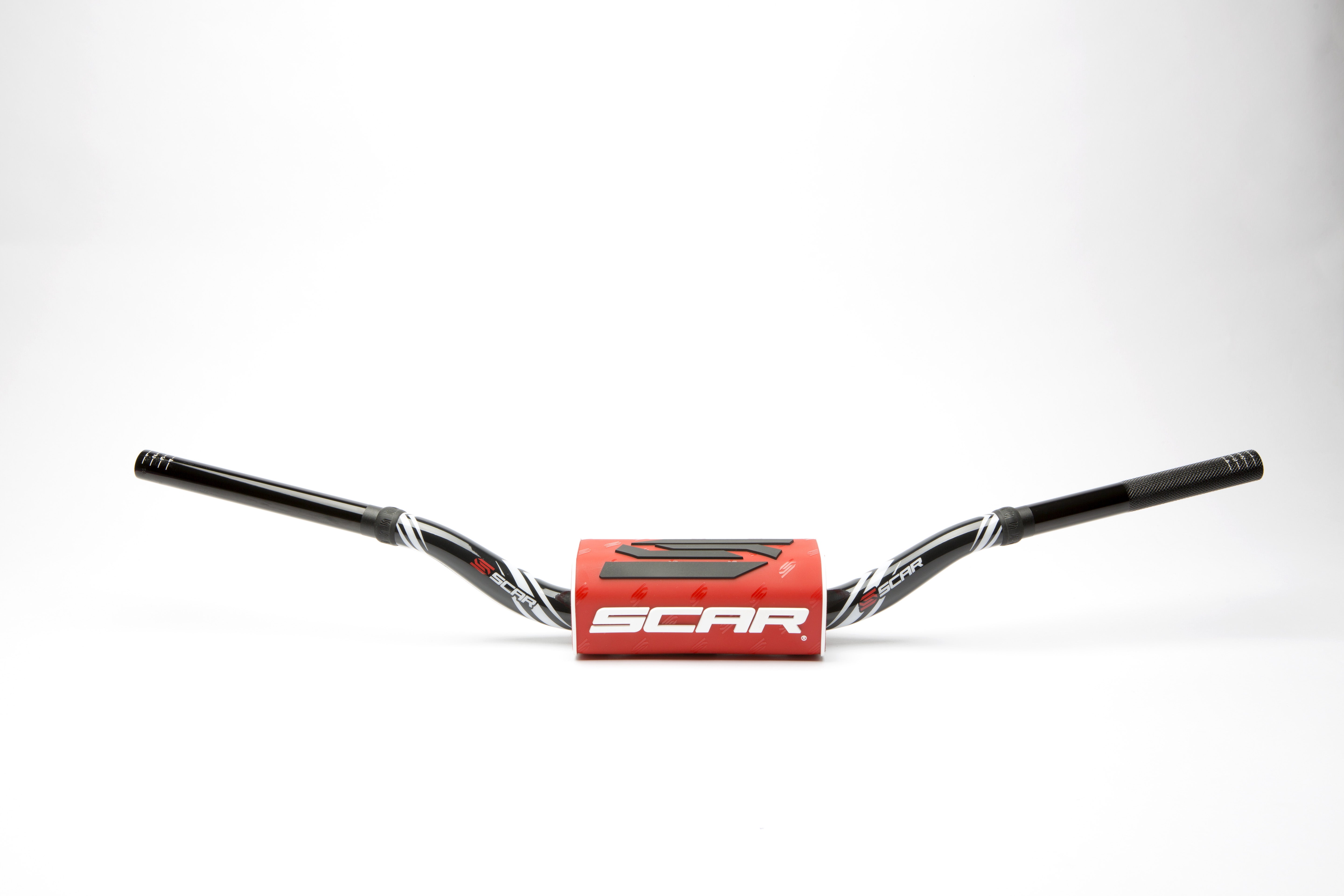 Scar Handlebar O² COLOR Ø28,6 (1 1/8) - 65/85 High Mini RC - BLACK Bar - RED Ba