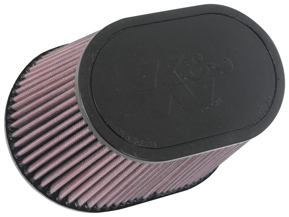 K&N Universal Clamp-On Air Filter Oval Flg: 6-1/4" X 4", 7-7/8" X 5-1/2"B, 6-1/4
