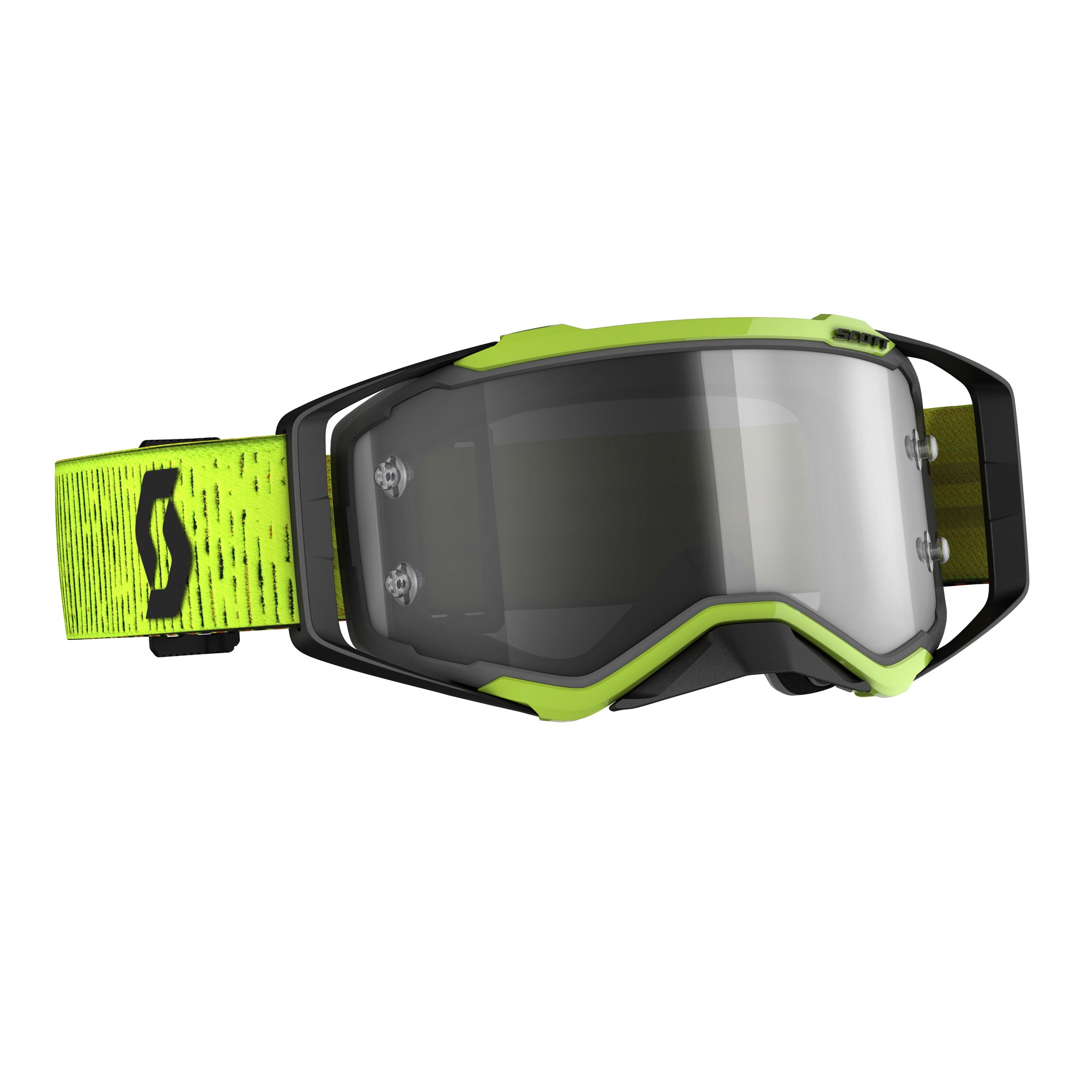 Scott Goggle MX Prospect LS black/yellow light sensitive grey works