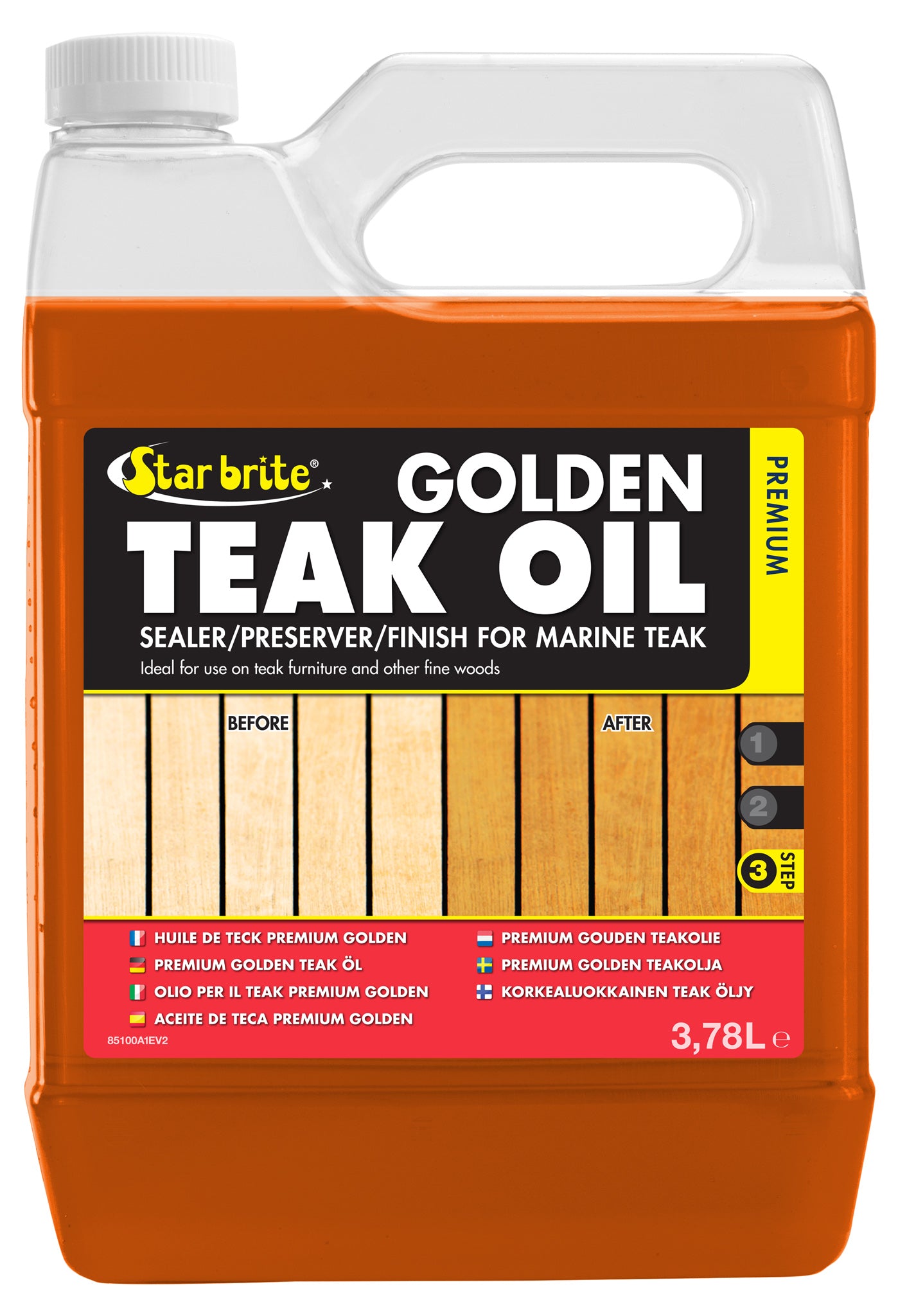 Star brite Premium Teak Oil 3,78L Teak öljy uv-suoja