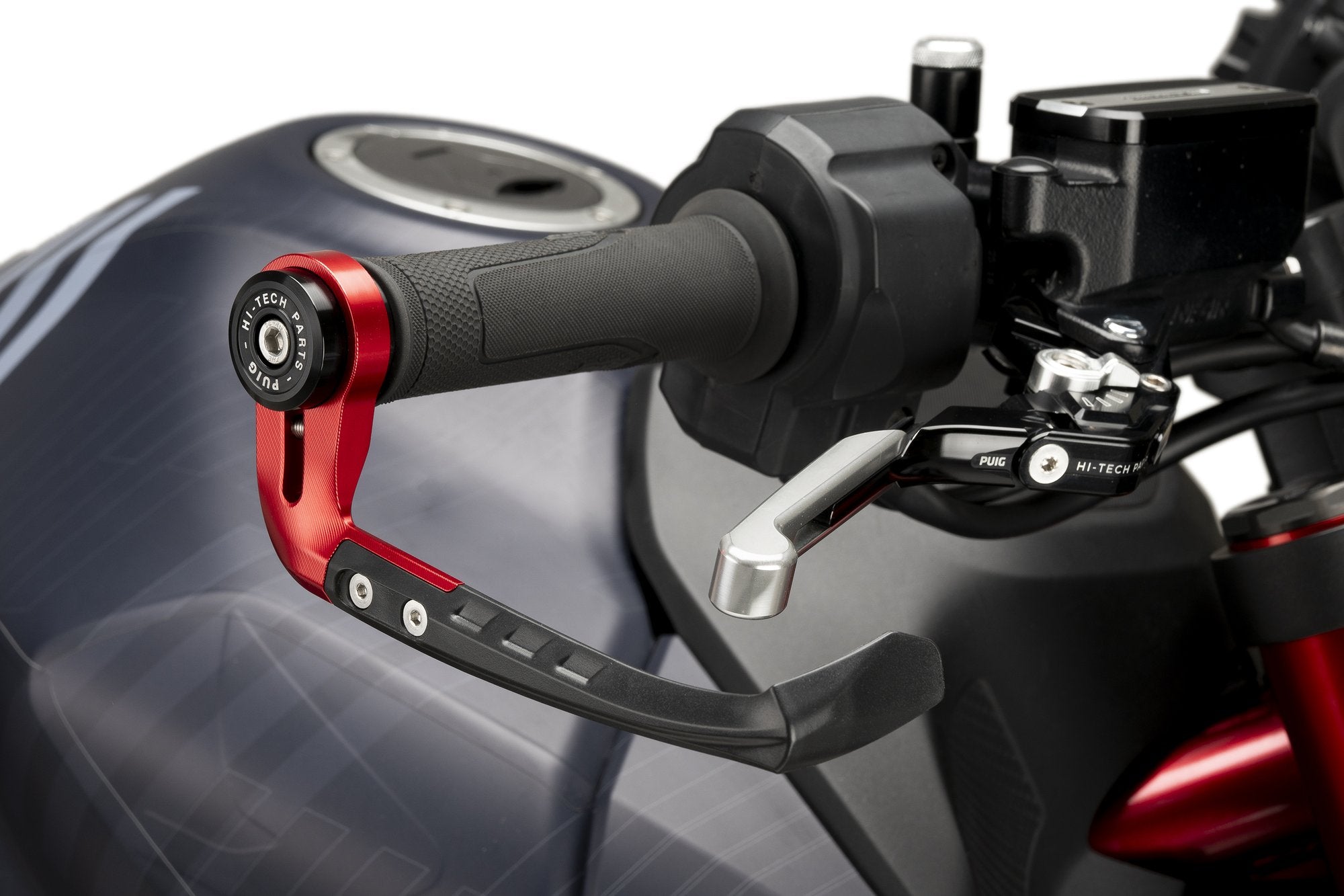 Puig Protector Brake Lever Raw C/Red
