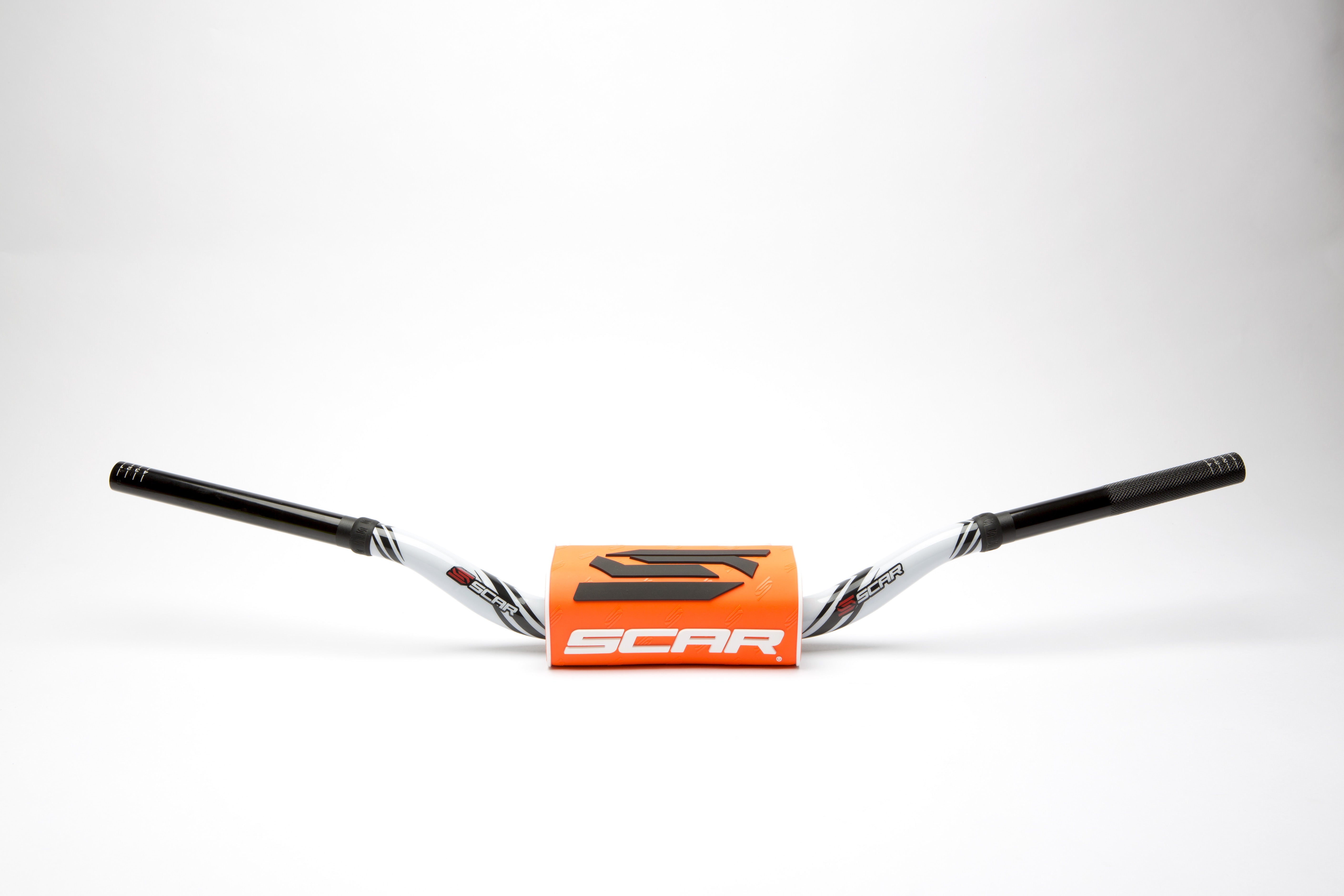 Scar Handlebar O² COLOR Ø28,6 (1 1/8) - Yamaha YZ/YZF - WHITE Bar - ORANGE Bar