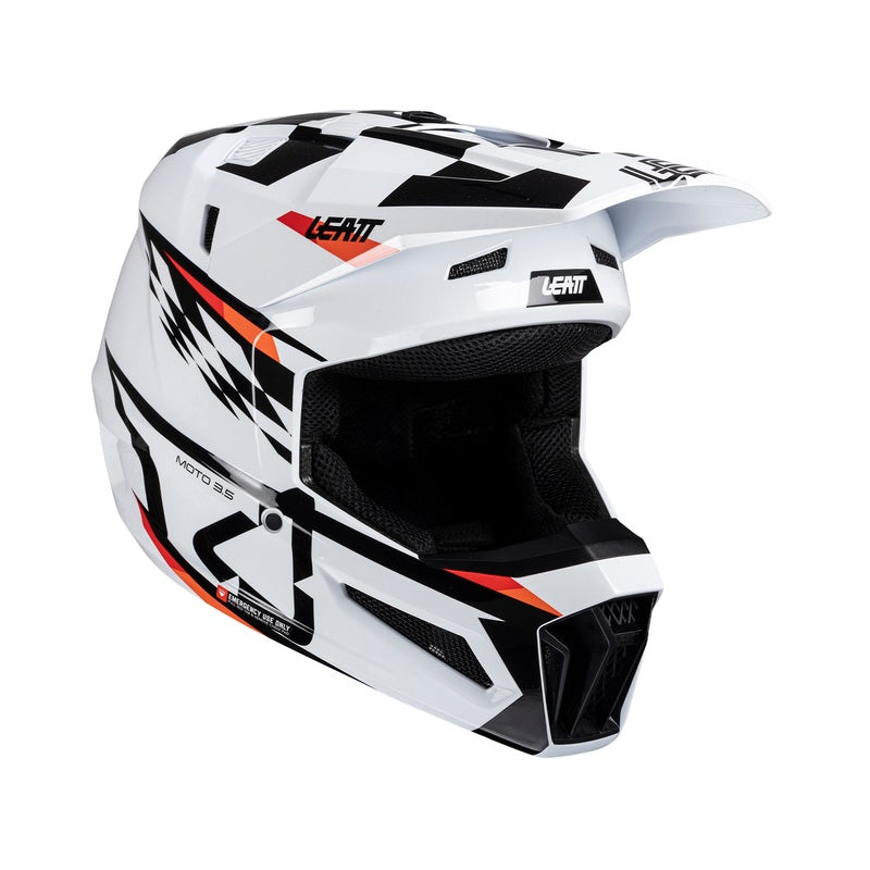Moto 3.5 Jr V25 Crossikypärä Laseilla