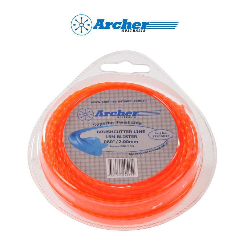 Archer Trimmerin siima, Twin Stop, Kierretty, Ø 2,0mm  x 15m