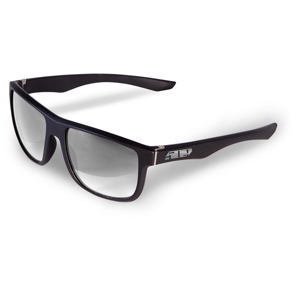 Riverside Aurinkolasit Matte Black with Chrome mirror