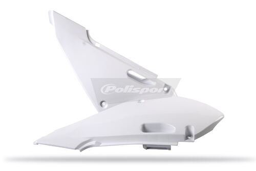 Polisport side panel KX65(00-->)KLX110(02-09)/RM65(03-05)/DR-Z110 white 