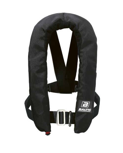 Baltic Winner harness auto ilmatäytteinen pelastusliivi musta 40-150kg