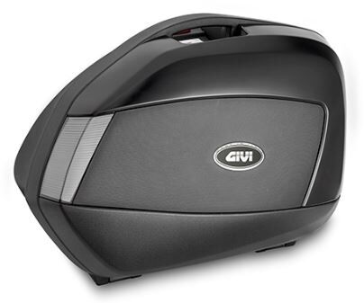 Givi Pair of painted side cases V35 TECH, black with transparent reflectors