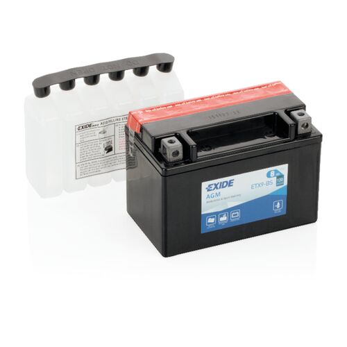 Exide akku ETX9-BS sis.happopatruunan