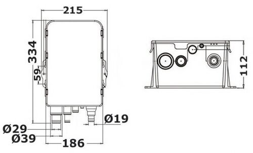 Jätevesiallas pumpulla 12v