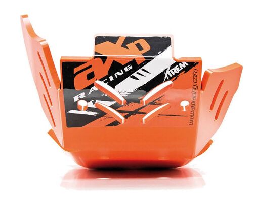 AXP Xtrem HDPE Skid plate Orange KTM250/350EXC-F 17-