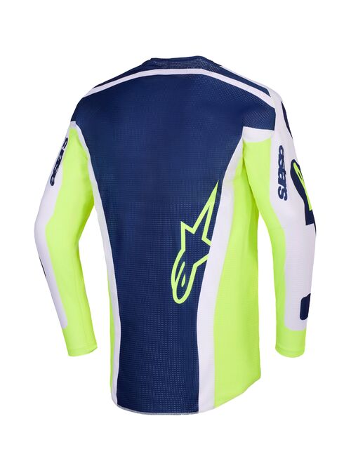 Alpinestars Paita Racer Air Riway Harmaa/Fluo Keltainen/Sininen 