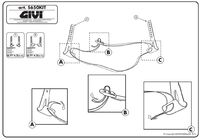 Givi S650 lastenistuimen kiinnikeraudat