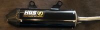 HGS Äänenvaimennin Musta hiilikuitupäädyllä 2T Racing KTM SX250/300 23-,TC250 23