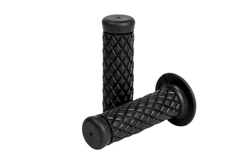Handgrips, Cafe style, Black  for Ø 25 mm (1")
