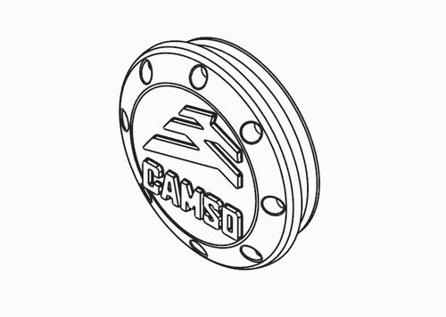 Camso New hub cap blue