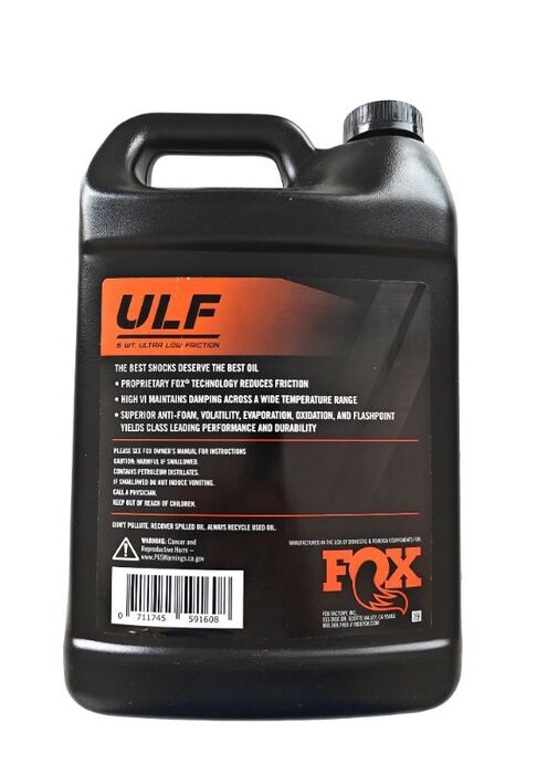 FOX Suspension oil, 5WT ULF, 1 Gallon [3785ml]