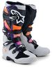 Alpinestars Ajosaapas Tech 7 Musta/Oranssi/Fluo Magenta