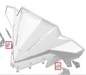 Sno-X Sivukuomun kiinnityskumi, Polaris (10kpl)