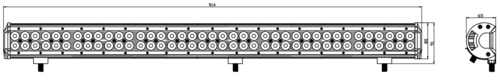 Kinwons Led Bar 10-30V 234W Combo