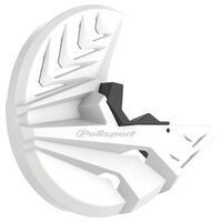Polisport Disk with bottom fork prot Honda CRF450R(10-14) white/black