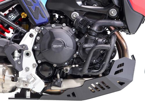 AXP Adventure Skid Plate HDPE 8mm Black BMW F900GS (Outback Motortek crash bars)