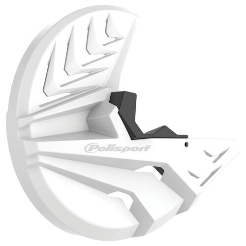 Polisport Disk with bottom fork prot Honda CRF450R(10-14) white/black