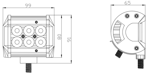 Kinwons Led Bar 10-30V 18W Combo