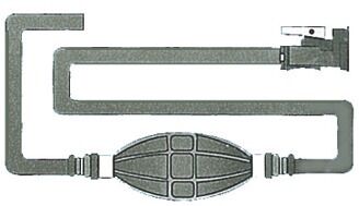 Osculati, polttoaineletku+liitin OMC