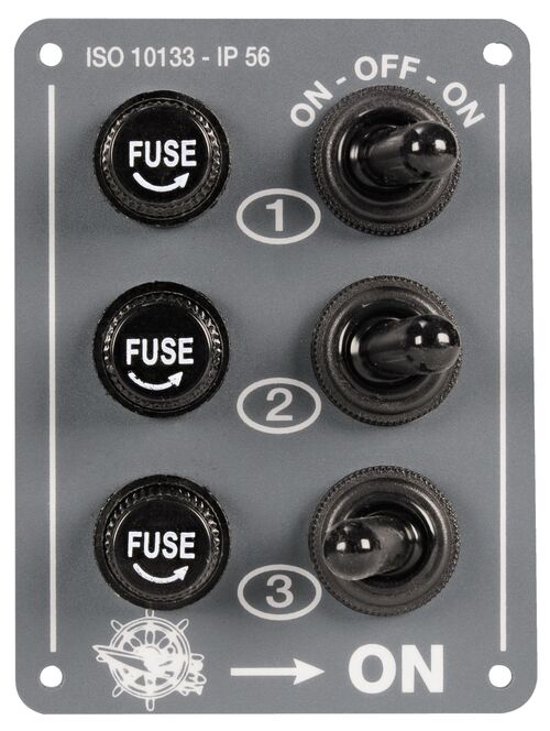3 switches panel