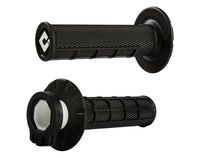 ODI Half-Waffle MX Lock-On Grip Set Black