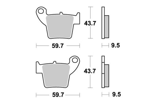 Sbs Jarrupalat Sintered Offroad