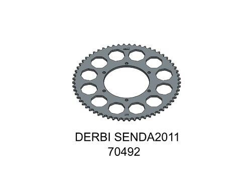Tec-X Takaratas, 62, Ø108mm, Derbi Senda 11- (Aluvanne) / Gilera SMT 11-