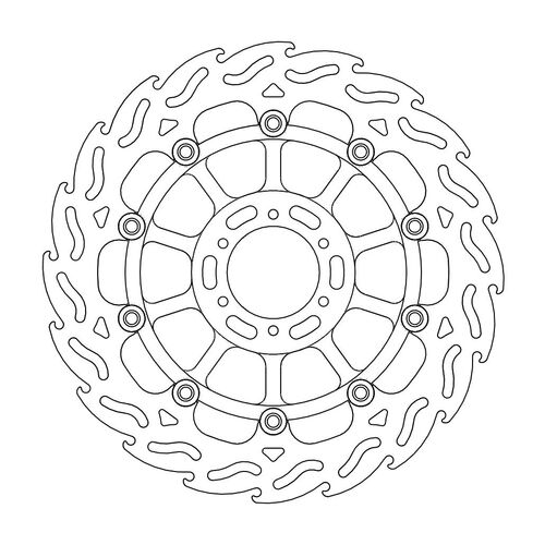 Moto-Master Flame front disc left Honda: CBR 1100 XX, X Eleven 1100