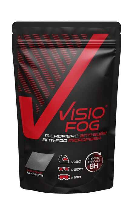 VISIOFOG Antifog microfiber wipe x200 use