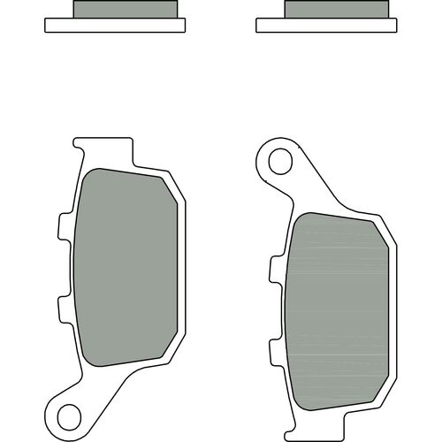Brembo Jarrupalat Taakse Sintered Road