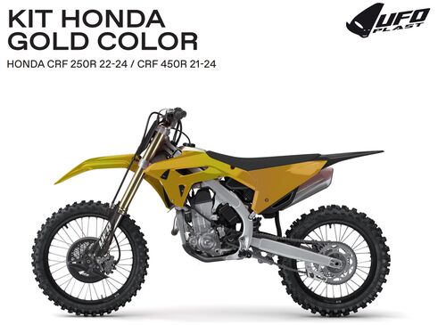 UFO Plastic kit 6-parts CRF250R 22-.. CRF450R 21- Gold/Black