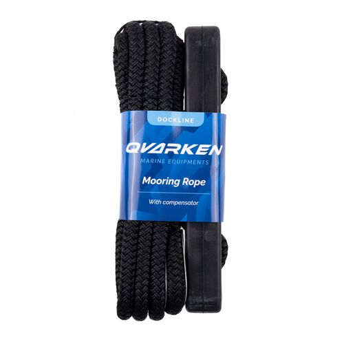 Qvarken Kiinnitysköysi Dockline joustimella 16mm 4m musta