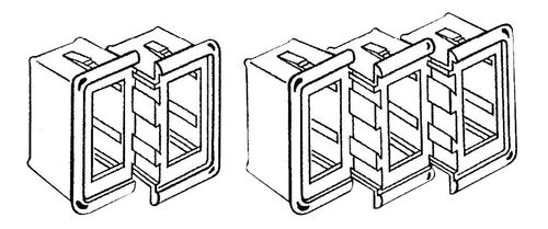 central plastic receptacle