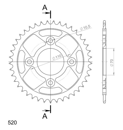 Supersprox / JT Rear sprocket 247.41
