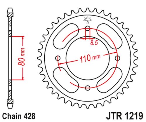 JT Rear sprocket JTR1219.41