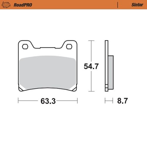 Moto-Master Brake pad RoadPRO Sinter front