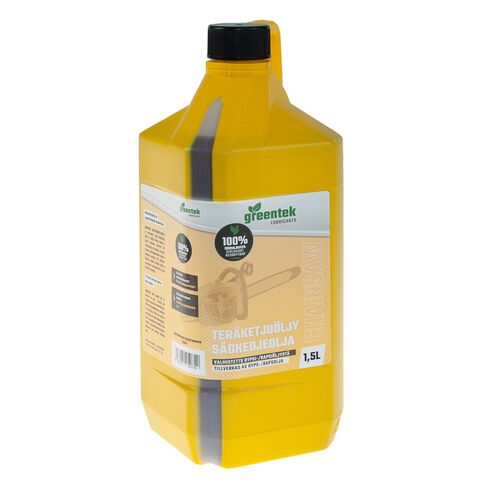 Greentek Teräketjuöljy Bio Pro, 1,5L , (Bio Rypsi-, Rapsiöljy)
