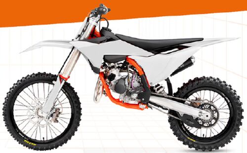 UFO Plastic kit 5-parts KTM SX85 25-.. White 047