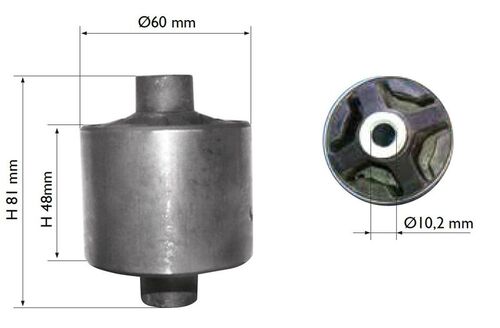 Vaihteiston kumityyny, Ligier Lombardini Progress , (0131820)