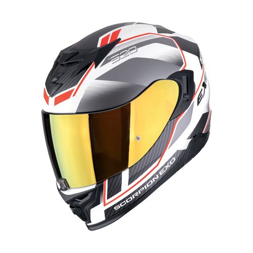 SCORPION Helmet EXO-520 EVO AIR LENA Matt White-Silver-Red