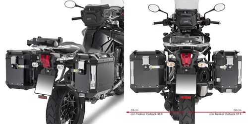 Givi putkisivutelineet Trekker Outback Tiger Explorer 1200 12-