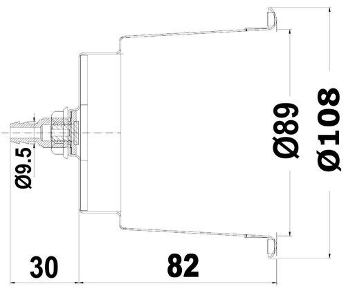 Osculati Delux SS standard glass holder w/drain hole